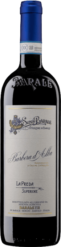 24,95 € 免费送货 | 红酒 Fratelli Barale Superiore La Preda D.O.C. Barbera d'Alba 意大利 Barbera 瓶子 75 cl