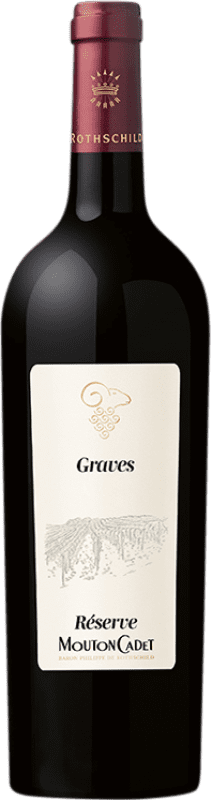 10,95 € Free Shipping | Red Wine Barons de Rothschild Mouton Cadet Reserve — Aged A.O.C. Graves France Merlot, Cabernet Sauvignon, Cabernet Franc 75 cl