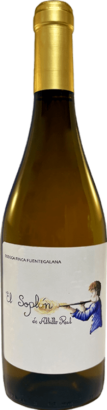 14,95 € Spedizione Gratuita | Vino bianco Finca Fuentegalana Soplón I.G.P. Vino de la Tierra de Castilla y León Castilla y León Spagna Albillo Bottiglia 75 cl