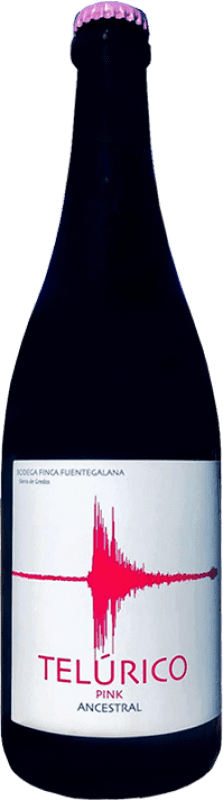 13,95 € Бесплатная доставка | Розовое вино Finca Fuentegalana Telúrico Pink — Розовый, Ancestral — Анисстральный I.G.P. Vino de la Tierra de Castilla y León Кастилия-Леон Испания Syrah — Сира, Cabernet Sauvignon — Каберне Совиньон 75 cl
