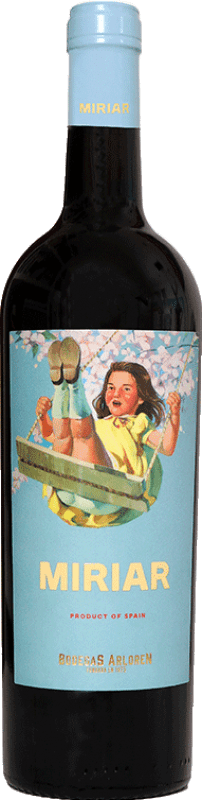 10,95 € Spedizione Gratuita | Vino rosso Arloren Miriar la Nieta Spagna Petit Verdot Bottiglia 75 cl
