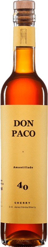 99,95 € 免费送货 | 红酒 Barrero Don Paco VORS Amontillado D.O. Jerez-Xérès-Sherry 安达卢西亚 西班牙 Listán White 瓶子 Medium 50 cl