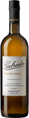 12,95 € 送料無料 | 強化ワイン Barrero Gabriela Manzanilla D.O. Manzanilla-Sanlúcar de Barrameda アンダルシア スペイン Listán White ボトル 75 cl