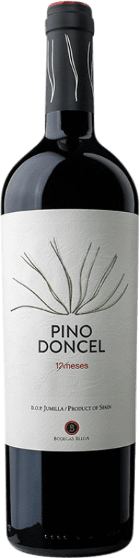 10,95 € 免费送货 | 红酒 Bleda Pino Doncel 12 Meses D.O. Jumilla 穆尔西亚地区 西班牙 Syrah, Monastrell 瓶子 75 cl