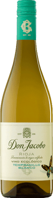 7,95 € Spedizione Gratuita | Vino bianco Corral Cuadrado Don Jacobo Blanco Ecológico D.O.Ca. Rioja La Rioja Spagna Tempranillo Bianco Bottiglia 75 cl