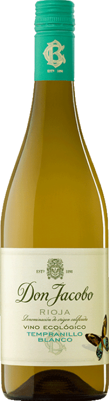 7,95 € Envoi gratuit | Vin blanc Corral Cuadrado Don Jacobo Blanco Ecológico D.O.Ca. Rioja La Rioja Espagne Tempranillo Blanc Bouteille 75 cl