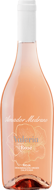 8,95 € Kostenloser Versand | Rosé-Wein Medrano Irazu Valeria Rosé D.O.Ca. Rioja La Rioja Spanien Tempranillo, Grenache, Viura Flasche 75 cl