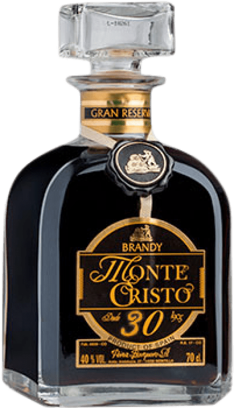 79,95 € Kostenloser Versand | Brandy Pérez Barquero Monte Cristo Große Reserve — Lange Reifung D.O. Montilla-Moriles Andalusien Spanien 30 Jahre Flasche 70 cl