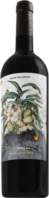 15,95 € Free Shipping | Red wine Celler Pallarades L'Onclu D.O. Tarragona Catalonia Spain Tempranillo, Merlot Bottle 75 cl