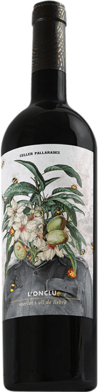 8,95 € Spedizione Gratuita | Vino Rosso Celler Pallarades L'Onclu D.O. Tarragona Catalogna Spagna Tempranillo, Merlot 75 cl