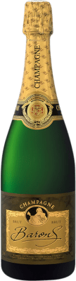 22,95 € 免费送货 | 白起泡酒 Baron's 香槟 A.O.C. Champagne 香槟酒 法国 Chardonnay, Pinot Meunier 瓶子 75 cl