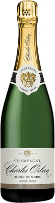 35,95 € 免费送货 | 白起泡酒 Charles Orban Blanc de Noirs A.O.C. Champagne 香槟酒 法国 Pinot Black, Pinot Meunier 瓶子 75 cl