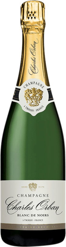 35,95 € Бесплатная доставка | Белое игристое Charles Orban Blanc de Noirs A.O.C. Champagne шампанское Франция Pinot Black, Pinot Meunier бутылка 75 cl