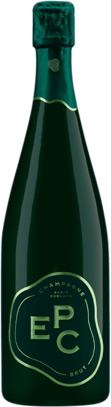 63,95 € Kostenloser Versand | Weißer Sekt Alain Edouard Brut A.O.C. Champagne Champagner Frankreich Spätburgunder, Chardonnay, Pinot Meunier Flasche 75 cl