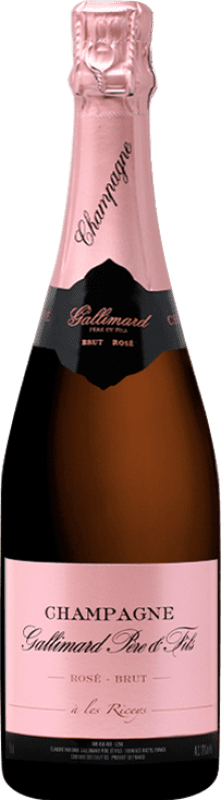 44,95 € Envio grátis | Espumante Rosé Gallimard Macération Rosé A.O.C. Champagne Champagne França Pinot Noir, Chardonnay 75 cl