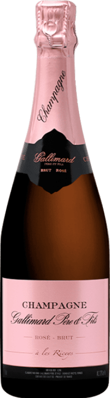 57,95 € Envio grátis | Espumante rosé Gallimard Rosé de Macération A.O.C. Champagne Champagne França Pinot Preto, Chardonnay Garrafa 75 cl