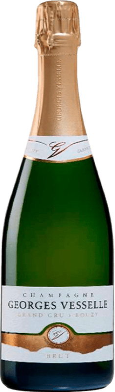 63,95 € Бесплатная доставка | Белое игристое Georges Vesselle Grand Cru брют A.O.C. Champagne шампанское Франция Pinot Black, Chardonnay бутылка 75 cl