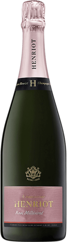 104,95 € Envio grátis | Espumante rosé Henriot Rosé Millésimé A.O.C. Champagne Champagne França Pinot Preto, Chardonnay Garrafa 75 cl