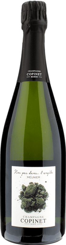 41,95 € Envio grátis | Espumante Branco Marie Copinet Nos Pans dans l'Argile A.O.C. Champagne Champagne França Pinot Meunier 75 cl