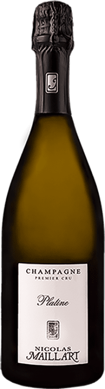 64,95 € 送料無料 | 白スパークリングワイン Nicolas Maillart Platine Premier Cru A.O.C. Champagne シャンパン フランス Pinot Black, Chardonnay, Pinot Meunier ボトル 75 cl