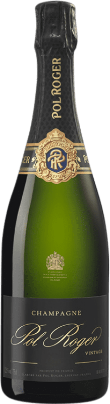106,95 € Envoi gratuit | Vin Mousseux Blanc Pol Roger Brut Vintage A.O.C. Champagne Champagne France Pinot Noir, Chardonnay Bouteille 75 cl