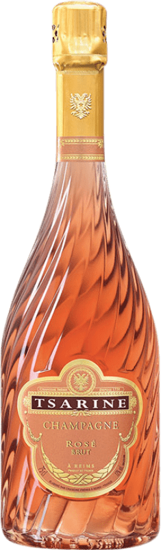 54,95 € Envio grátis | Espumante rosé Tsarine Rosé Brut A.O.C. Champagne Champagne França Pinot Preto, Chardonnay, Pinot Meunier Garrafa 75 cl