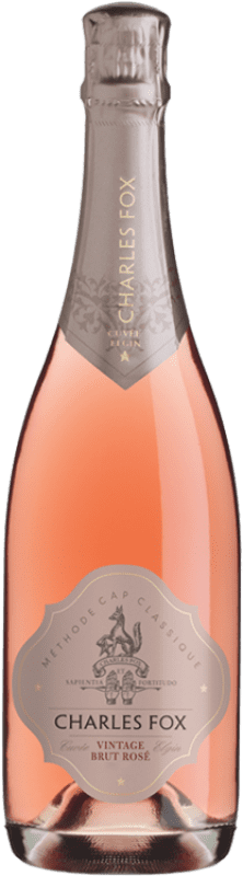 49,95 € Envio grátis | Espumante rosé Charles Fox Vintage Rosé Elgin Valley África do Sul Pinot Preto, Chardonnay, Pinot Meunier Garrafa 75 cl