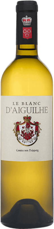 36,95 € Бесплатная доставка | Белое вино Château d'Aiguilhe Le Blanc A.O.C. Bordeaux Бордо Франция Sauvignon White бутылка 75 cl