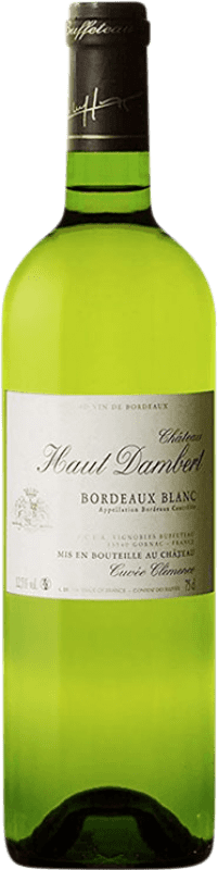 11,95 € Spedizione Gratuita | Vino Bianco Château Haut Dambert. Clemence Cuvée A.O.C. Bordeaux bordò Francia Sémillon, Sauvignon Bottiglia 75 cl