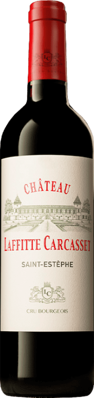 28,95 € Бесплатная доставка | Красное вино Château Laffitte Carcasset A.O.C. Saint-Estèphe Франция Merlot — Мерло, Cabernet Sauvignon — Каберне Совиньон, Cabernet Franc — Каберне Фран 75 cl
