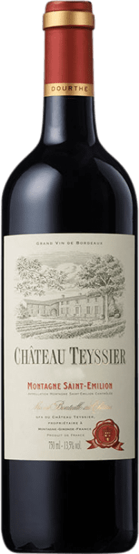 16,95 € 送料無料 | 赤ワイン Château Teyssier A.O.C. Montagne Saint-Émilion フランス Merlot, Cabernet Sauvignon, Cabernet Franc ボトル 75 cl