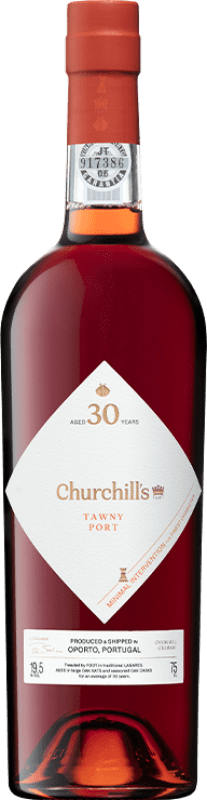 129,95 € Spedizione Gratuita | Vino Rosso Churchill's Tawny I.G. Porto porto Portogallo Touriga Franca, Touriga Nacional, Tinta Roriz, Tinta Cão, Tinta Barroca 30 Anni 75 cl