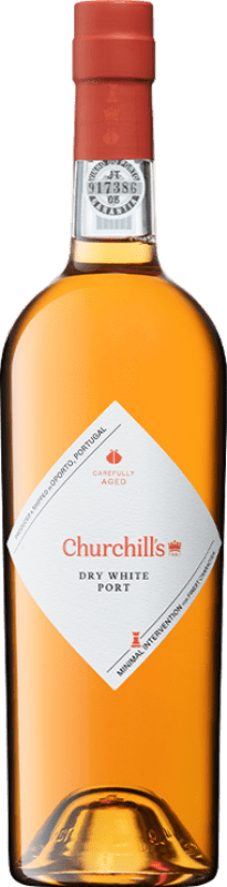 31,95 € Envío gratis | Vino tinto Churchill's Dry White Seco I.G. Porto Oporto Portugal Malvasía, Códega, Rabigato, Viosinho Botella 75 cl