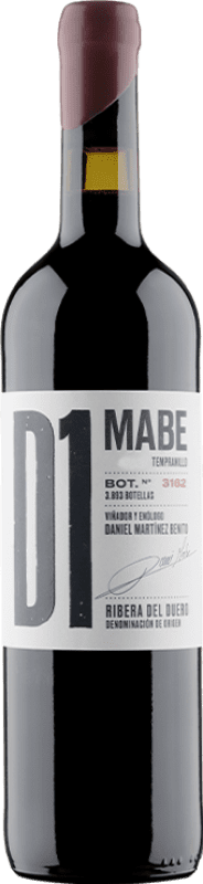 34,95 € Free Shipping | Red Wine Dani Mabe. D1 D.O. Ribera del Duero Castilla y León Spain Tempranillo 75 cl