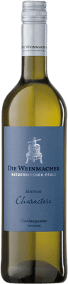 6,95 € Envio grátis | Vinho branco Die Weinmacher Charactere Rheinland-Pfälz Alemanha Pinot Cinza Garrafa 75 cl