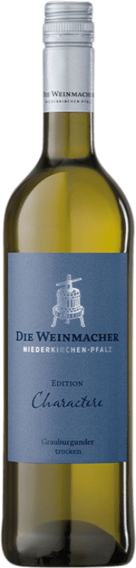 7,95 € 免费送货 | 白酒 Die Weinmacher Charactere 莱茵兰 - 普法尔茨 德国 Pinot Grey 瓶子 75 cl
