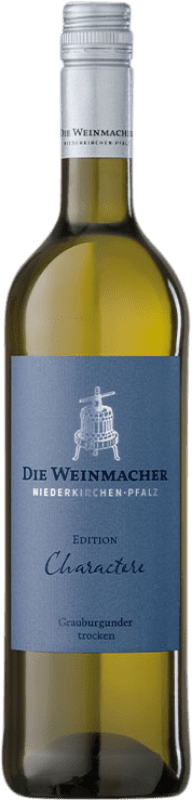 7,95 € Envio grátis | Vinho branco Die Weinmacher Charactere Rheinland-Pfälz Alemanha Pinot Cinza Garrafa 75 cl