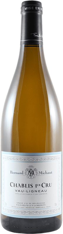37,95 € Free Shipping | White Wine Bernard Michaut Vau-Ligneau 1er Premier Cru A.O.C. Chablis France Chardonnay 75 cl