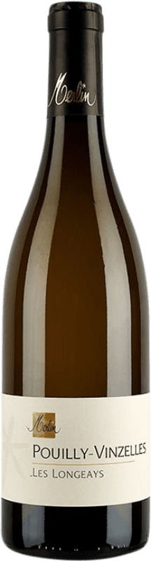 22,95 € Envío gratis | Vino Blanco Olivier Merlin Les Longeays A.O.C. Pouilly-Vinzelles Francia Chardonnay 75 cl