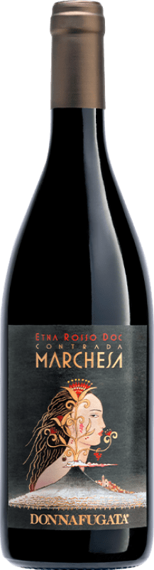 86,95 € Free Shipping | Red wine Donnafugata Contrada Marchesa Rosso D.O.C. Etna Italy Nerello Mascalese Bottle 75 cl