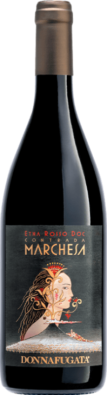 89,95 € Spedizione Gratuita | Vino rosso Donnafugata Contrada Marchesa Rosso D.O.C. Etna Italia Nerello Mascalese Bottiglia 75 cl