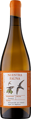 34,95 € Бесплатная доставка | Белое вино Lagar de Moha Nuestra Fauna en Tinaja I.G.P. Vino de la Tierra de Castilla y León Кастилия-Леон Испания Verdejo бутылка 75 cl