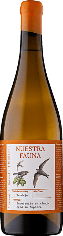 34,95 € Бесплатная доставка | Белое вино Lagar de Moha Nuestra Fauna en Tinaja I.G.P. Vino de la Tierra de Castilla y León Кастилия-Леон Испания Verdejo бутылка 75 cl