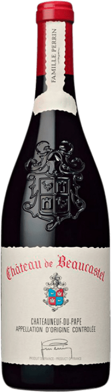 127,95 € 免费送货 | 红酒 Famille Perrin Château de Beaucastel Rouge A.O.C. Châteauneuf-du-Pape 罗纳 法国 Syrah, Grenache, Roussanne, Mourvèdre, Cinsault, Counoise, Picapoll, Bourboulenc, Clairette Blanche, Picardan 瓶子 75 cl