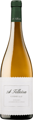 18,95 € Spedizione Gratuita | Vino bianco Genus de Vinum A Telleira D.O. Ribeiro Galizia Spagna Godello Bottiglia 75 cl