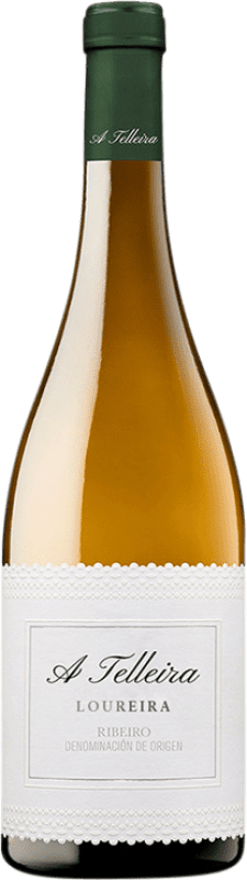 29,95 € Envio grátis | Vinho branco Genus de Vinum A Telleira D.O. Ribeiro Galiza Espanha Loureiro Garrafa 75 cl