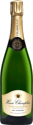 19,95 € Spedizione Gratuita | Spumante bianco Henri Champliau Authentique Brut A.O.C. Crémant de Bourgogne Borgogna Francia Pinot Nero, Chardonnay Bottiglia 75 cl