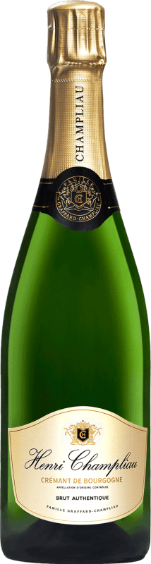 24,95 € Envoi gratuit | Vin Mousseux Blanc Henri Champliau Authentique Brut A.O.C. Crémant de Bourgogne Bourgogne France Pinot Noir, Chardonnay Bouteille 75 cl