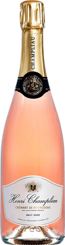 25,95 € Free Shipping | Rosé sparkling Henri Champliau Rosé Brut A.O.C. Crémant de Bourgogne Burgundy France Pinot Black, Gamay, Chardonnay Bottle 75 cl