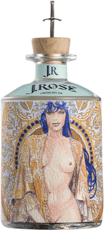 69,95 € Envio grátis | Gin J. Rose Gin JR02 London Dry D.O.C. Itália Itália Garrafa 70 cl